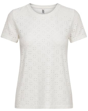 Jacqueline de Yong NOS Damen JDYCATHINKA S/S Tag TOP JRS NOOS T-Shirt, Cloud Dancer, M