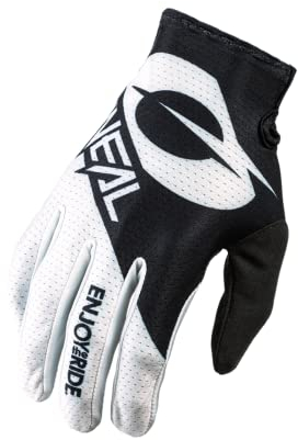 O'NEAL | Guantes de Ciclismo y Motocross | MX MTB DH FR Downhill Freeride | Materiales duraderos y Flexibles, Palma ventilada | Guante Matrix | Adulto | Negro Blanco | Talla L