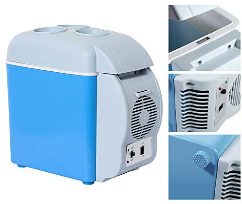 Mini Nevera Para Coche, Enfriador Calentador Viaje Caja Portátil Congelador, Mini Refrigerador Eléctrico Para Acampar De Camiones Camión De Larga Distancia Que Conduce Viajes, 7.5L 12V