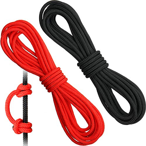 2 Stück D-Schlaufenseil, 3 m, Bogenschießen, Bogensehne, Servierfaden, D-Loop-Seil, Freigabe Material, Nocking D Loop Seil Schnur