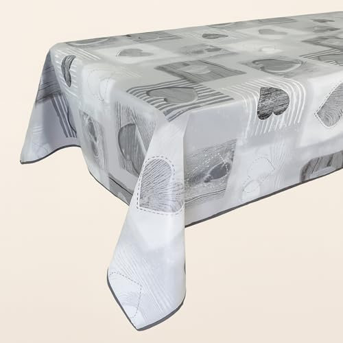 FALA BRAND Tovaglia Plastificata Rettangolare 140x180 Cerata In Pvc Con Bordino Impermeabile Copritavolo 6 Posti Per Soggiorno E Cucina Moderno Antimacchia Facile Da Pulire