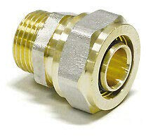 Schraubfitting Fittings Quetsch Verbundrohr Aluverbundrohr 16 20 DVGW (SCHRAUB-ÜBERGANG MIT AUSSENGEWINDE 16-3/4)