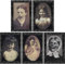 FHzytg 5 Stück Halloween Bilder, Halloween Bild Grusel Bilder Halloween Wackelbild Horror Bild, Halloween 3D Bild Halloween Bilder 3D Halloween Grusel Bild Bilder Horror für Halloween