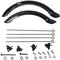 U/D Fahrrad Fender 20 Zoll / 14 Zoll Klapprad Schutzblech Set Front Heck Schutzblech Set Reifen Voller Kotflügel mit Befestigungsschrauben Zubehör (14 Zoll)