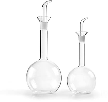 IBILI Conical Oil Bottle 500 ml, Transparent/Green
