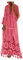 Ni_ka Robe Boheme Chic Jupe Longue FrangéE en Dentelle à Encolure en V Dress Femme Sexy Rose Taille S à 4XL, Ni_kadress44581