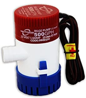 NAVPOWER Pompa di Sentina Performante - e Camper (500 GPH 12v)