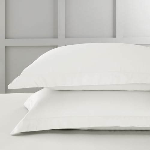 Bianca 400 Thread Count Cotton Sateen Oxford Pillowcase Pair Ivory