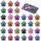 FARUTA Lot de 80 breloques en forme de patte de chien et de chat - Perles de cristal pailletées - Pour porte-clés, bijoux