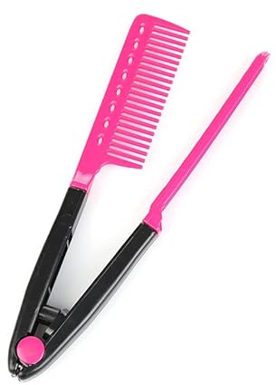 Forma V Dritto Pettine, Raddrizzazione Pettine, Capelli Raddrizzatore, Raddrizzamento Pettine, Pettine per Lisciare i Capelli, Pettine Lisciante per Capelli Nodosi, per Uso Domestico e Parrucchiere