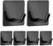 EOSWRU Self Adhesive Hooks - Stick On Hooks Stainless Steel 6 Pack - Door Hooks Self Adhesive Towel Hooks Anti-Rust Waterproof (max 5 kg) - Hooks Stick On for Bathroom Kitchen, Black a