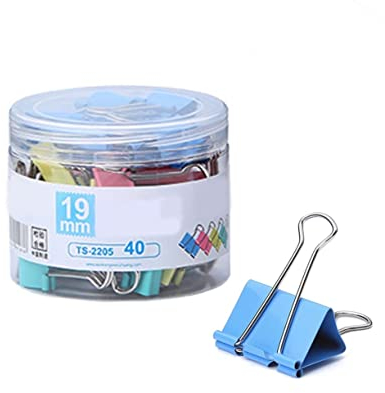 NUOBESTY Büroklammern 40st Büromaterial Farbige Heftklammern Büroklammer