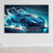 timalo® Robustes Gamerposter mit Namen personalisiert | Coole Gaming Wanddeko mit Gamer Bild für die Wand | Deko Poster XXL Wandbild | cyberpunk Auto Sportwagen | Motiv 69