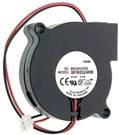 for BFB0524HH DC Brushless Blower Turbo Fan, 5015 5CM DC 24V 0.16A 2-Wire Small Turbo Blower Fan Size: 50x50x15m 6500 RPM.