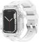 NRYCR Nuevo 44 mm 45 mm 41 mm 40 mm funda transparente de lujo fluororubber correa para Apple Watch Series 8/7 iWatch SE 6 5 4 Sports Rubber Band Mod Kit, 41mm, Agate