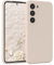 EAZY CASE - Silikonhülle für Samsung Galaxy S23 Hülle Silikon Case Beige weich stoßfeste Handyhülle Samsung Galaxy S23 Schutzhülle mit Kameraschutz Dünn Premium Schutz Cover TPU Phone Bumper in Taupe