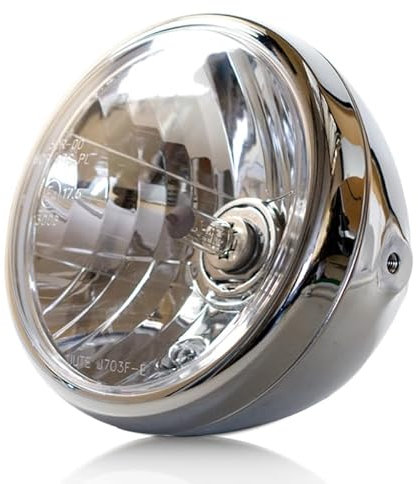 Progress-Line H4 Scheinwerfer Nevo, 7, Chrom, Klar Glas, M8, seitlich, E-geprüft