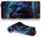 Tapis de Souris de Jeu RGB XXL Grand Tapis de Souris de Jeu LED 14 Modes d'éclairage 7 Couleurs Surface étanche Clavier étendu Tapis de Souris pour Ordinateur Gamer Chat Siamois 40 x 90 cm
