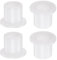 QUARKZMAN 4pz Cuscinetti Manicotto Flangiati Boccole in Plastica 10mm Foro x 14mm OD x 14,6mm Lunghezza Boccole Nylon, Bianco