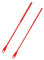 2pcs Silicone Straw Brushes, Extra Long Straw Cleaning Brush Reusable Travel Drinking Bottle Straw Cleaner Bendable Crevice Brush Pipe Cleaners for Smoothie Straw Washing, Red (6mm+8mm)