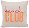 CB Home & Style Outdoor Garten Kissen Wasserabweisend 45x45cm mit Füllung - Sommer (Beach Club - beige/pink/orange)