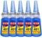 5 PIÈCES 401 Colle Adhésif Rapide Instantané Bouteille de 20g Super Colle Polyvalente Colle Adhésive Incolore Liquide Super Forte