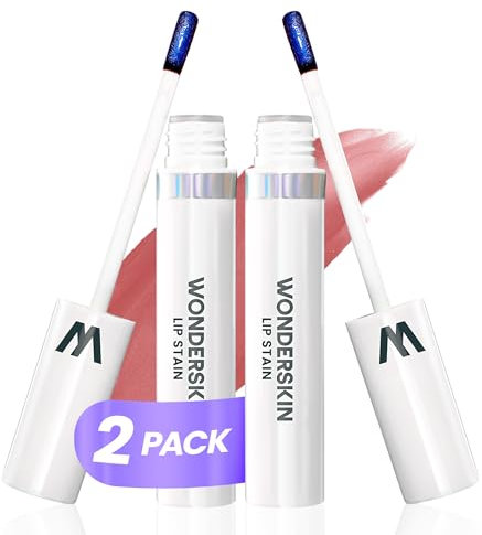 Wonderskin Wonder Blading Lip Stain Peel Off Masque, 2 Pack - Long Lasting, Waterproof & Transfer Proof Matte Nude Lip Tint Stain (Whimsical Masque)