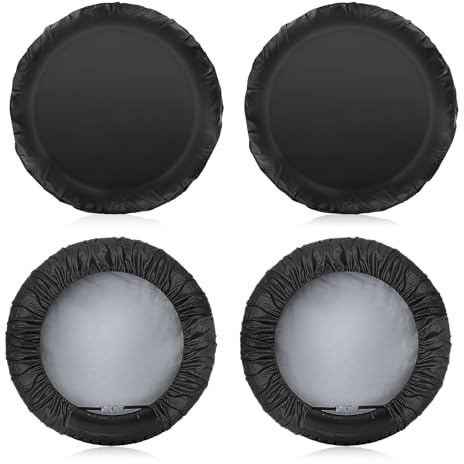 Geloo Set di 4 Coperture per Pneumatici, 27-29 Pollici Impermeabile Protezione da Sole e Polvere per Camper Auto Rimorchi e Camion