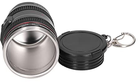 Tazza da caffè con Obiettivo per Fotocamera in Acciaio Inossidabile 100ml EF 24-105mm F4.0L USM Tazza per Obiettivo per Appassionati di Fotografia Idea