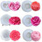 Bougies moules en silicone Lot de 6 en forme de fleur 3D pour fabrication de savon, bougies, gâteaux, bonbons, pâtisserie, dessert DIY Superbe Cadeau Fait à la Main