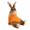 colourliving Hasen Deko Figuren Osterhasen Figuren Groß witzige, entspannte Osterhasen mit Pullover Deko Hasen (Orange)