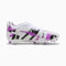 PUMA Ultra 5 Match Fg/Ag Jr - Scarpe da calcio unisex per bambini, Bianco e viola., 5 UK