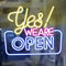 Open Neon Signs, WE are Open Neon Light for Business, LED Dimmable Light Up Sign with USB Powered for Shop Restaurant Coffee Manicure Store Bar Salon Grocery Store Dessert Store