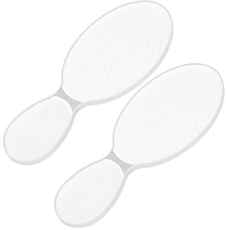 VILLFUL 2 Stück Nano Glas Fußfeile Dualseitiges Pediküre Werkzeug für Präzise Hornhautentfernung Tragbarer Harter Haut Entferner aus Nano Glas für Trockene Rissige Fersen und Fußpflege