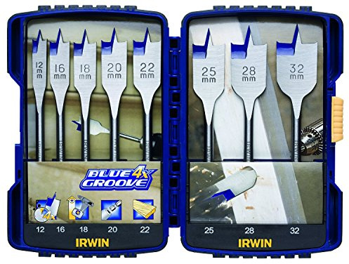Irwin Blue Groove Flat Bit 8Pce Set, IRW10506629