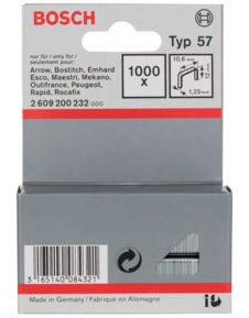 Bosch 1000x Flachdrahtklammern, Typ 57/12 | Länge 12 mm,