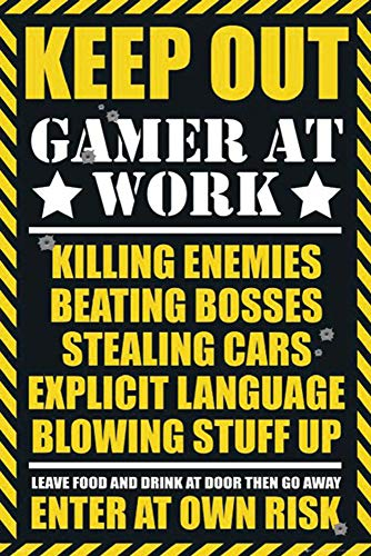 Close Up Keep Out - Gamer at Work Poster (61cm x 91,5cm)