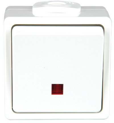 UNITEC 45289L Kontroll-Wechselschalter Aufputz Aquarius lose FR, polarweiߟ