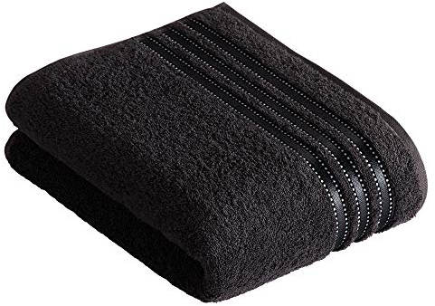 Vossen Cult de Luxe Duschtuch 67 x 140 cm schwarz