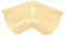 First Plast - Dachrinne PVC 25 halbrund - Universal Winkel 90° PVC 25 halbrund - Sand