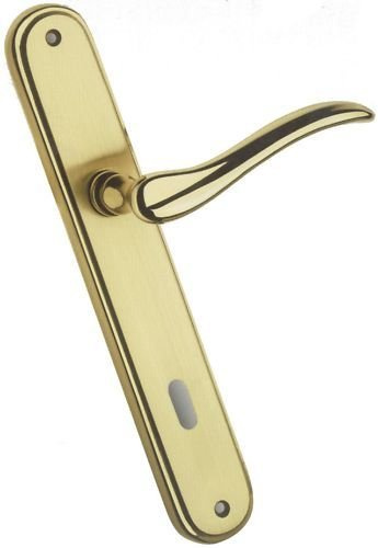 Maniglie per porte interne con placca oro 550