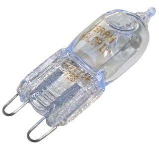 Ampoule halogène pour four-culot G9 puissance 25W