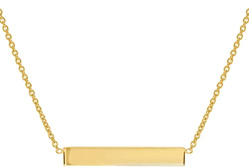 CARISSIMA Damen Stabanhänger Halskette garvierbar 9 Karat gelbgold 41cm/43cm 1.19.4600