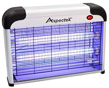 ASPECTEK - Fly catcher indoor and Insect Killer 20W UV light Attract to Zap Flying Insects, Bug Zapper, insect repellent fly zapper, pest control for Interior and outdoor (UK Plug)