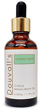 Douvalls Citrus Scented Argan Bath & Body Oil 15ml | Organic Argan Oil | First Cold Pressed Organic Argan Oil for Hair, Skin & Face | Moisturiser – Body Oil for Dry Skin