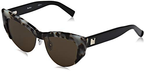 Max Mara Damen MM LINA I IR BOA 55 Sonnenbrille, Gold (Ivory Gd Havana/Grey Blue)