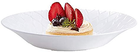 Luminarc Amario 6pc Opal Glass Soup Bowl Set – White, Modern Durable Dinnerware