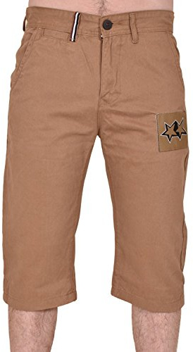 True Face Mens Shorts Chino Cargo Combat Summer Twill Fabric Zip Fly Knee Length