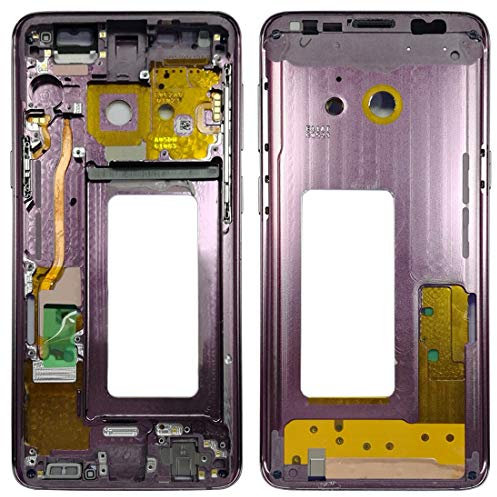Wigento Mittelrahmen Rahmen Kamera Glas Gehäuse für Samsung Galaxy S9 G960 G960F Lila
