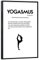 artboxONE Poster mit schwarzem Rahmen 30x20 cm Yoga Typografie Yogasmus - Bild Yoga lustig Meditation